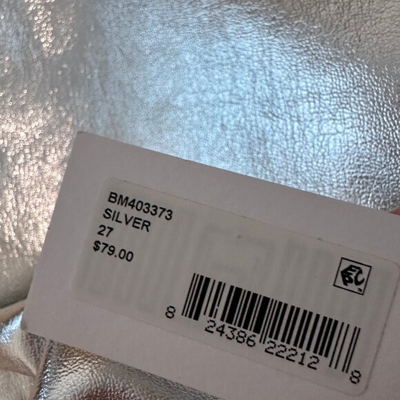 NWT Steve Madden Silver Pants | Size 27 - Picture 3 of 3